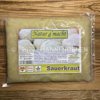 Sauerkraut 500g, roh, vegan